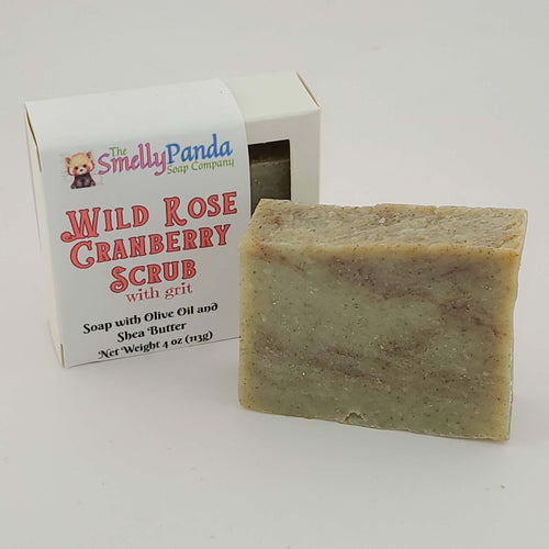 Wild Rose & Cranberry Scrub Vegan Bar Soap