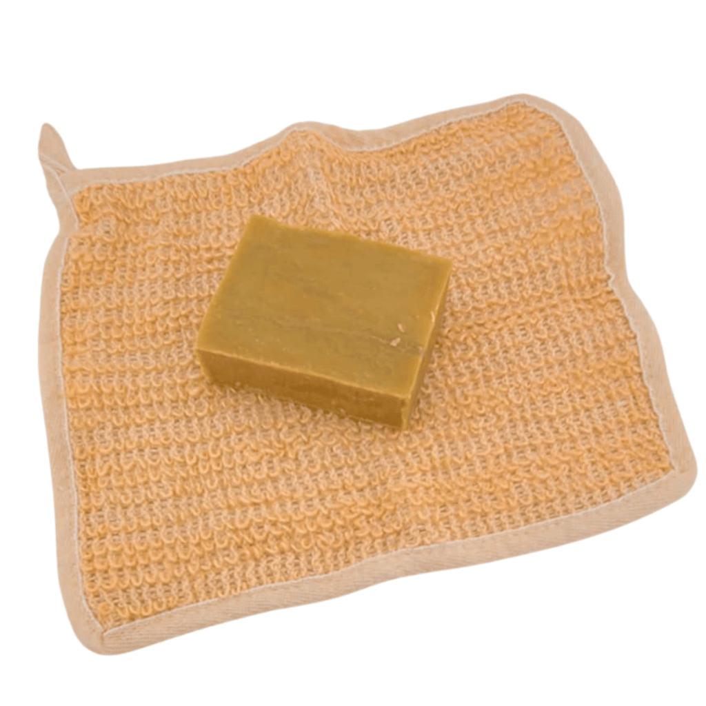 Hand-Dyed Hemp Exfoliating Washcloth - Natural Eco-Friendly Bath Cloth