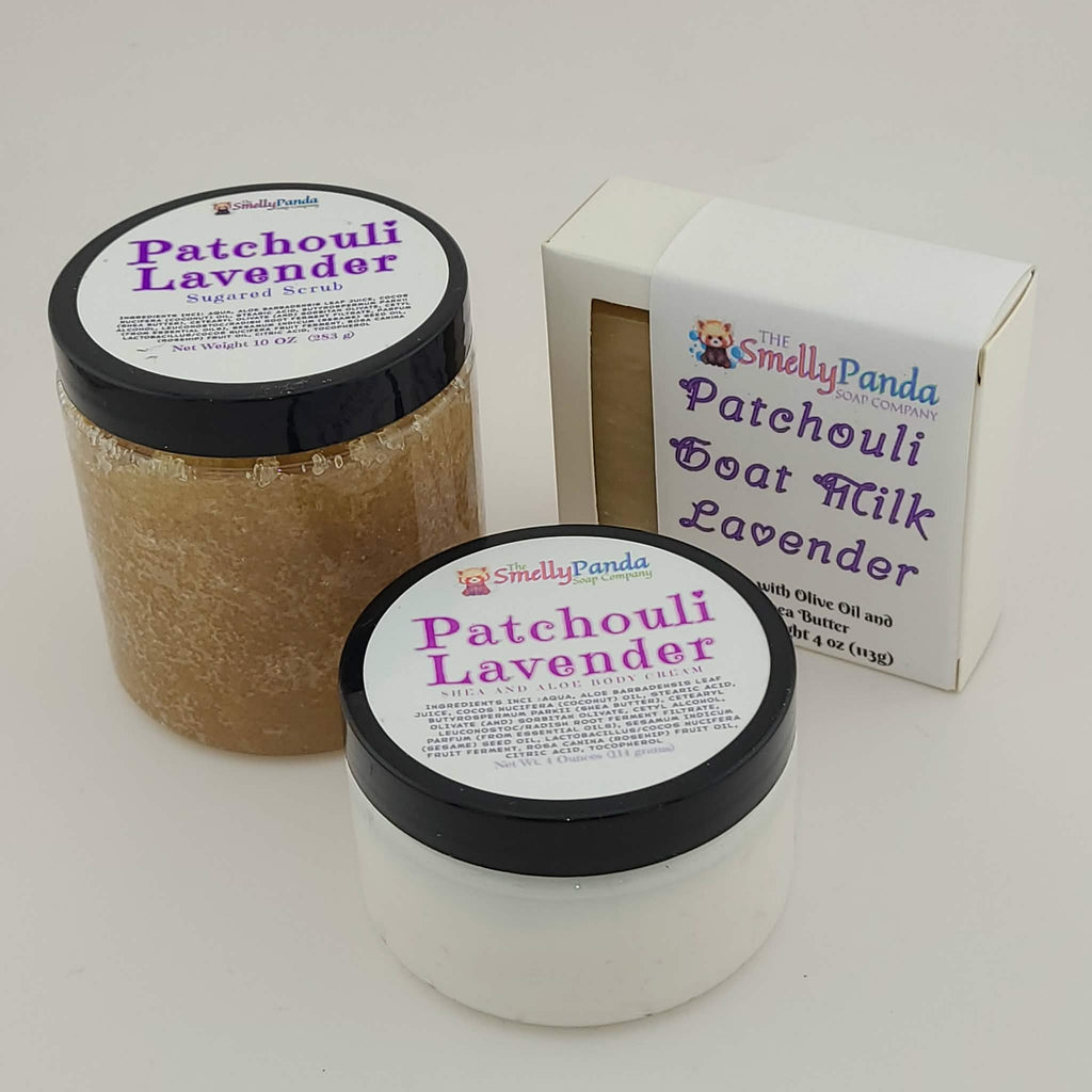 Patchouli Lavender Trio Self Care Bundle