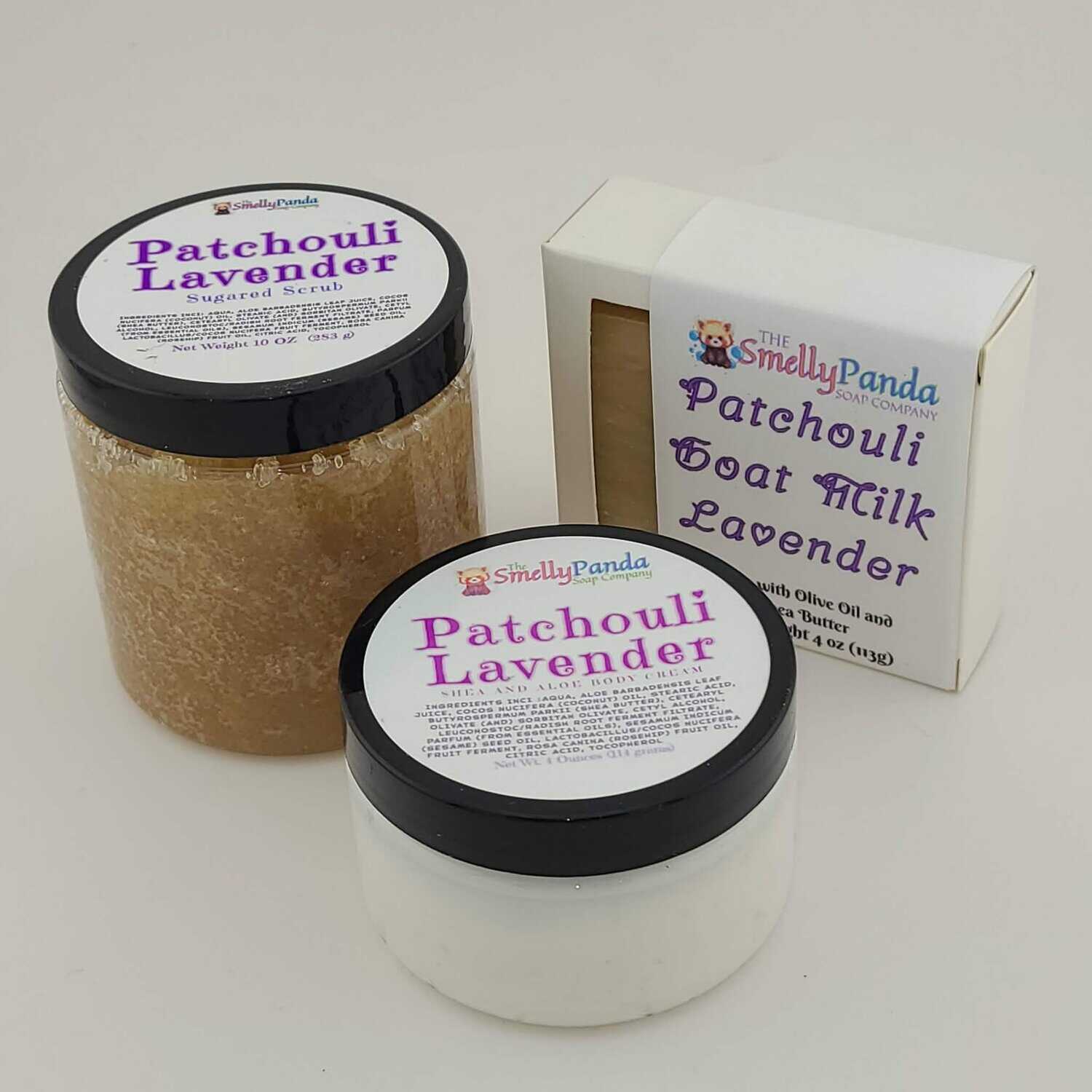 Patchouli Lavender Trio Self Care Bundle