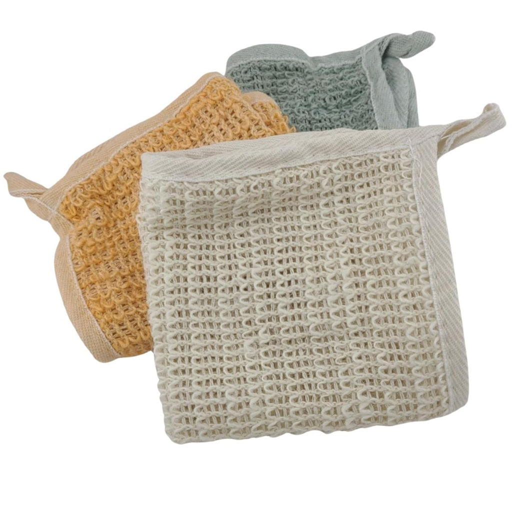 Hand-Dyed Hemp Exfoliating Washcloth - Natural Eco-Friendly Bath Cloth