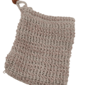 Wooden Bead Soap Saver Bag - Colorful Sisal Exfoliating Pouch