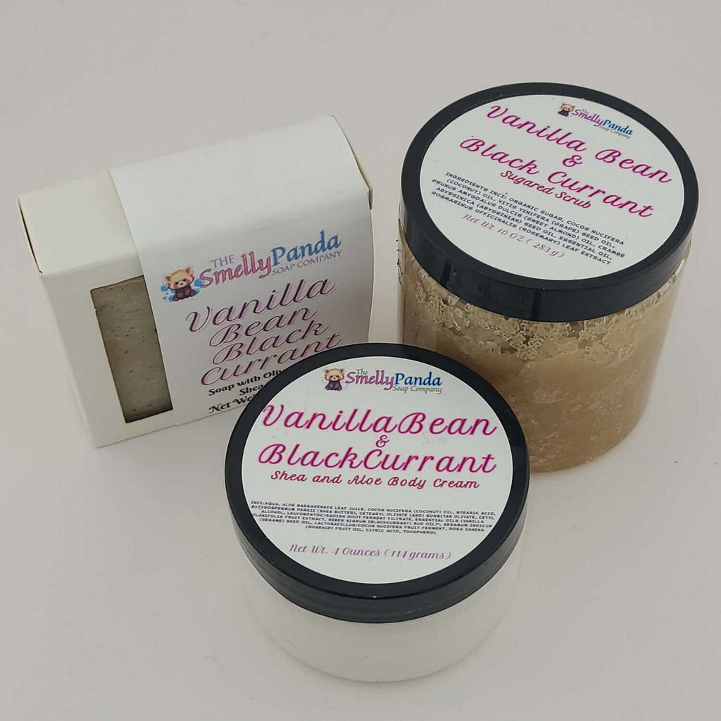 Vanilla Bean Blackcurrant Self Care Trio Bundle