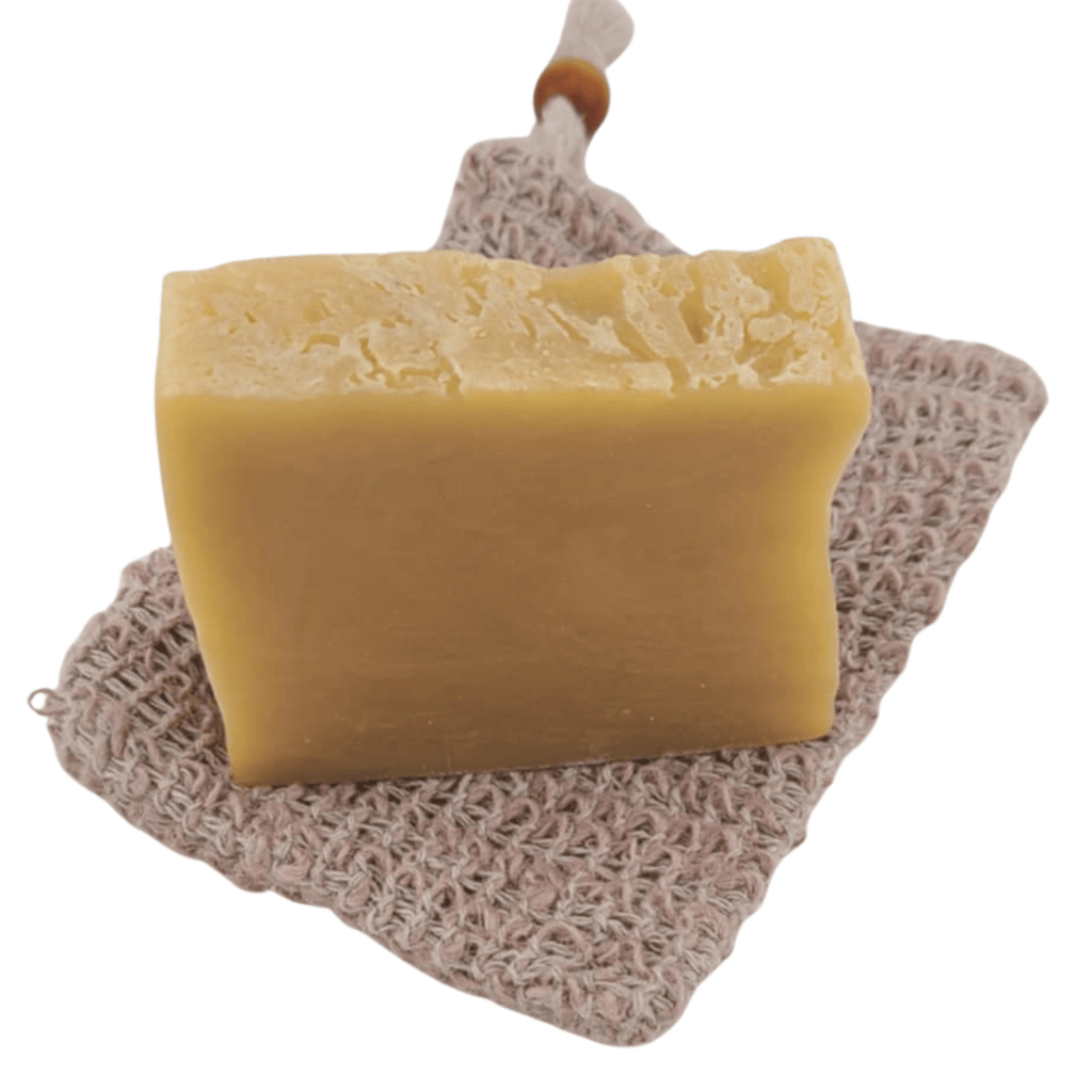 Wooden Bead Soap Saver Bag - Colorful Sisal Exfoliating Pouch