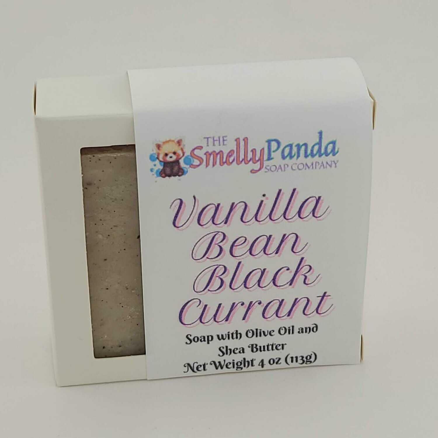Vanilla Bean Blackcurrant Natural Vegan Bar Soap