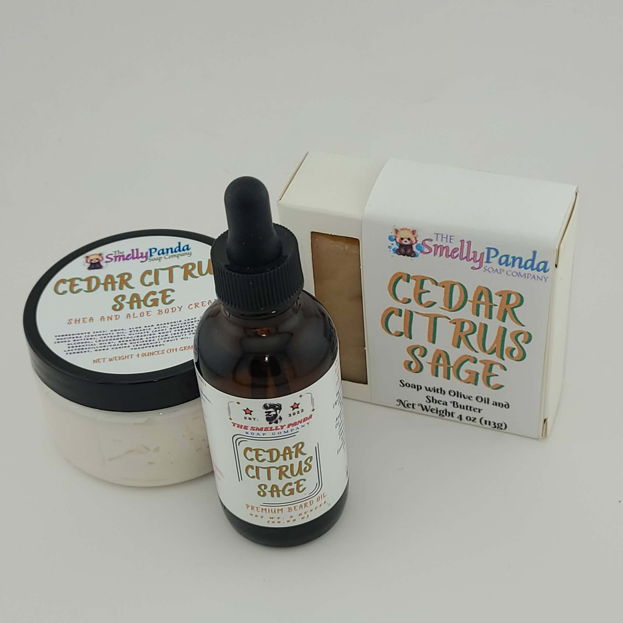 Cedar Citrus Sage Self Care Trio Bundle