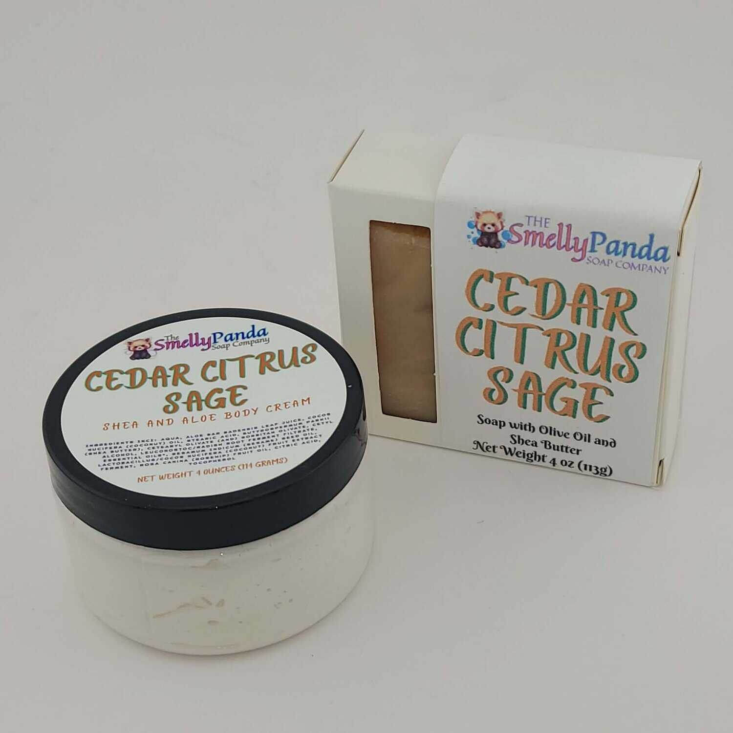 Cedar Citrus Sage Self Care Duo Bundle