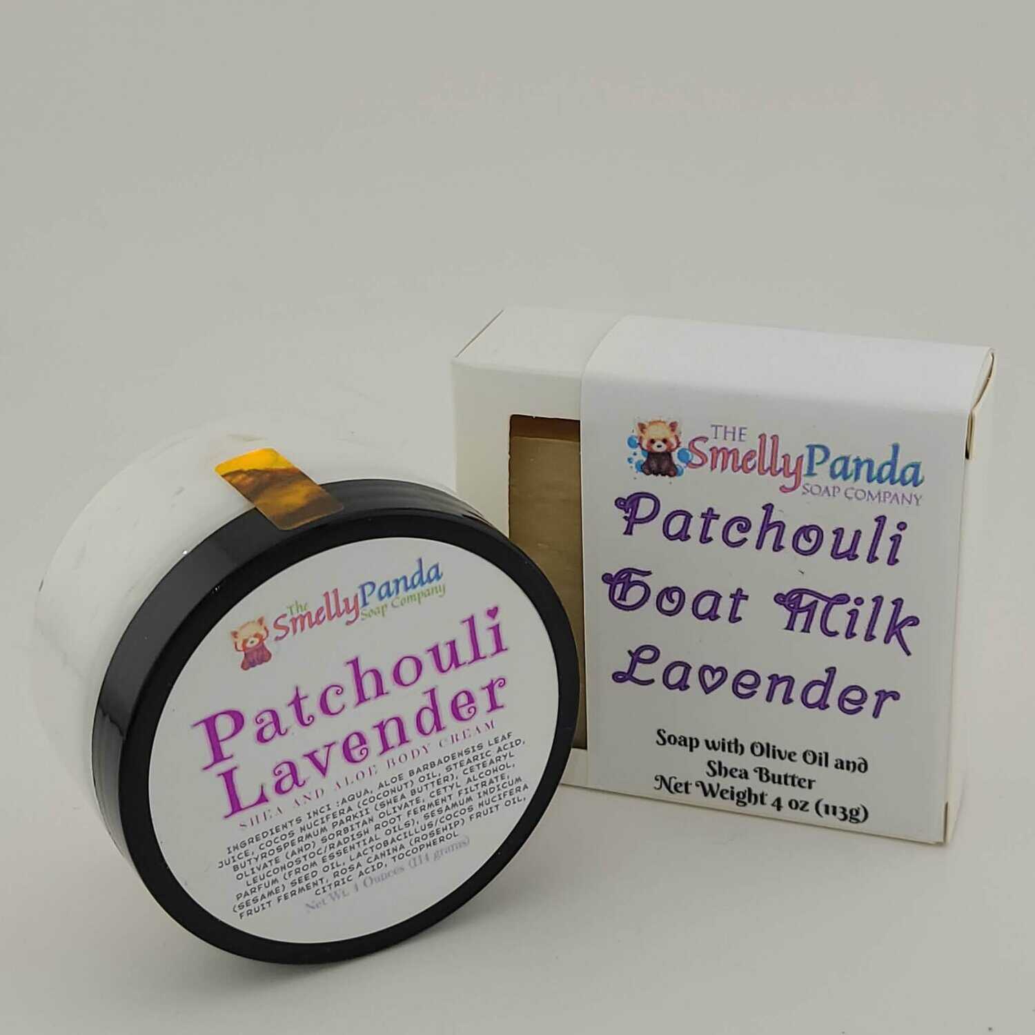 Patchouli Lavender Goats Milk Soap Duo Bundle