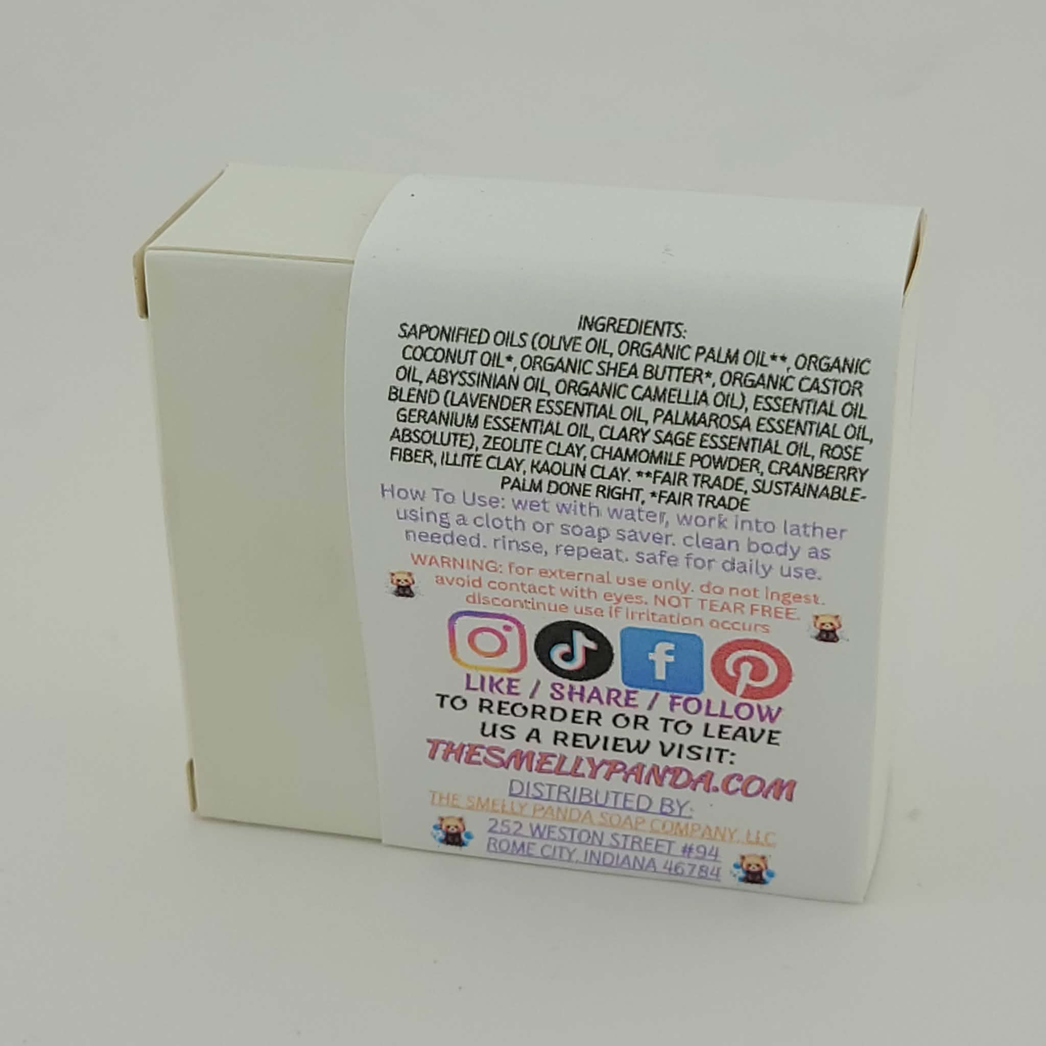 Wild Rose & Cranberry Scrub Vegan Bar Soap
