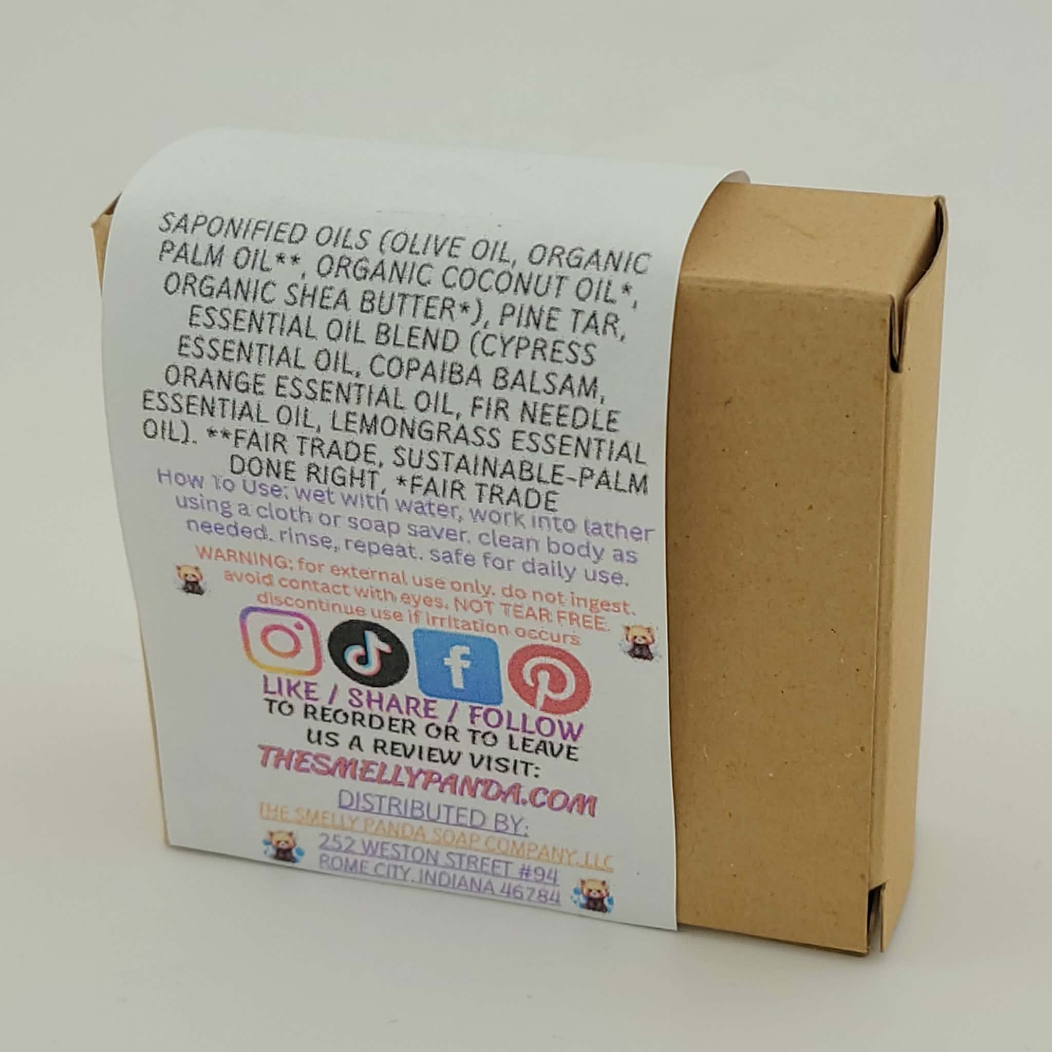 C & B Pine Tar Cruelty Free Bar Soap