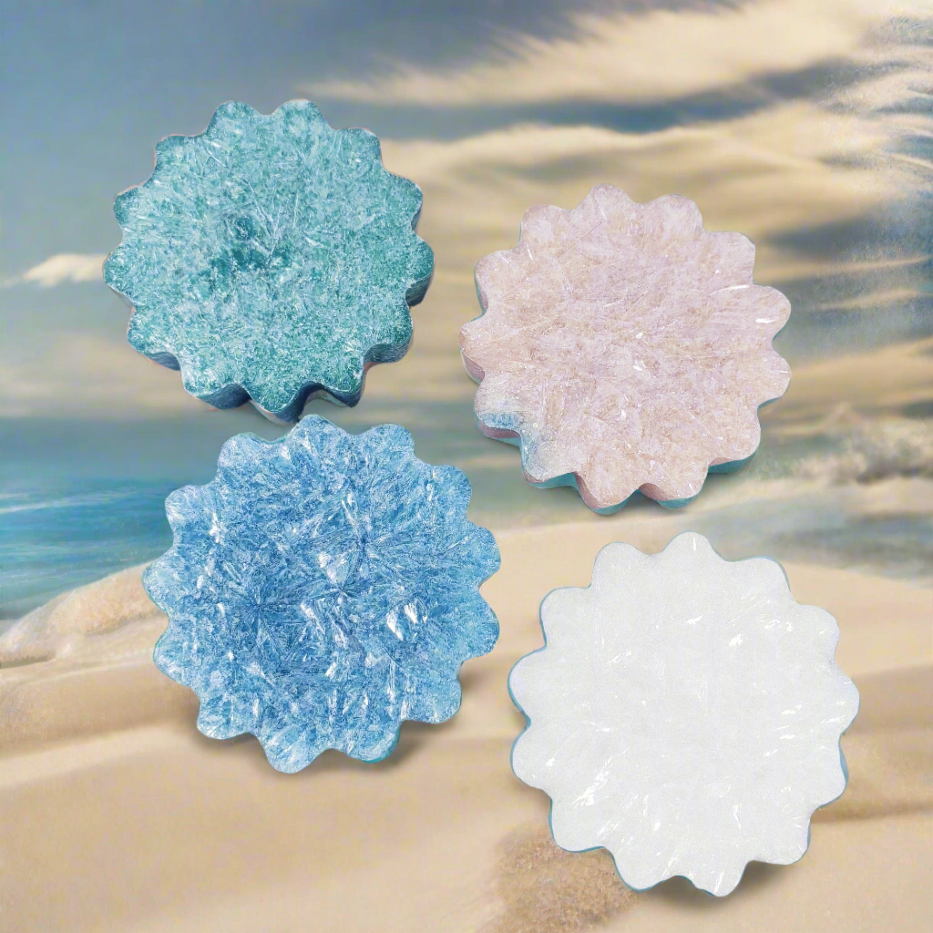 Ocean Side Scalloped Wax Tarts